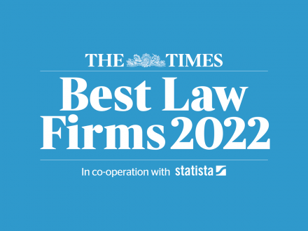 Included in The Times – Best Law Firms 2022