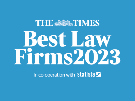 Included in The Times Best Law Firms 2023
